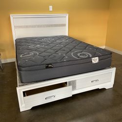 Queen Bed Frame With Mattress