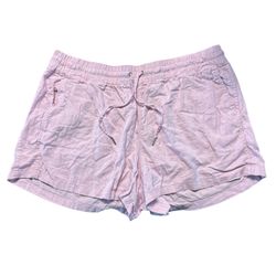 Gap Shorts Womens Size XXL Lavender Linen Pull On Drawstring Utility