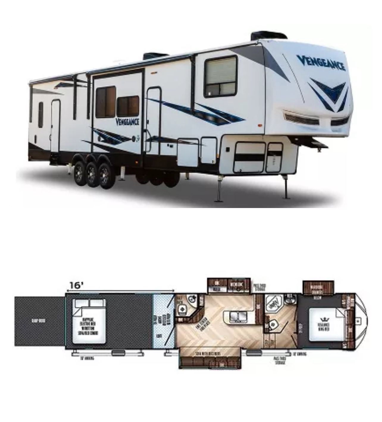 2019 Forest River Vengeance 388V16 . 44 ft.