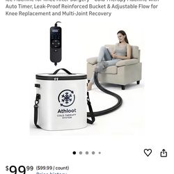 New, Ice Machine for Knee After Surgery – Cold Therapy Machine with Auto Timer, Leak-Proof Reinforced Bucket & Adjustable Flow for Knee Replacement an