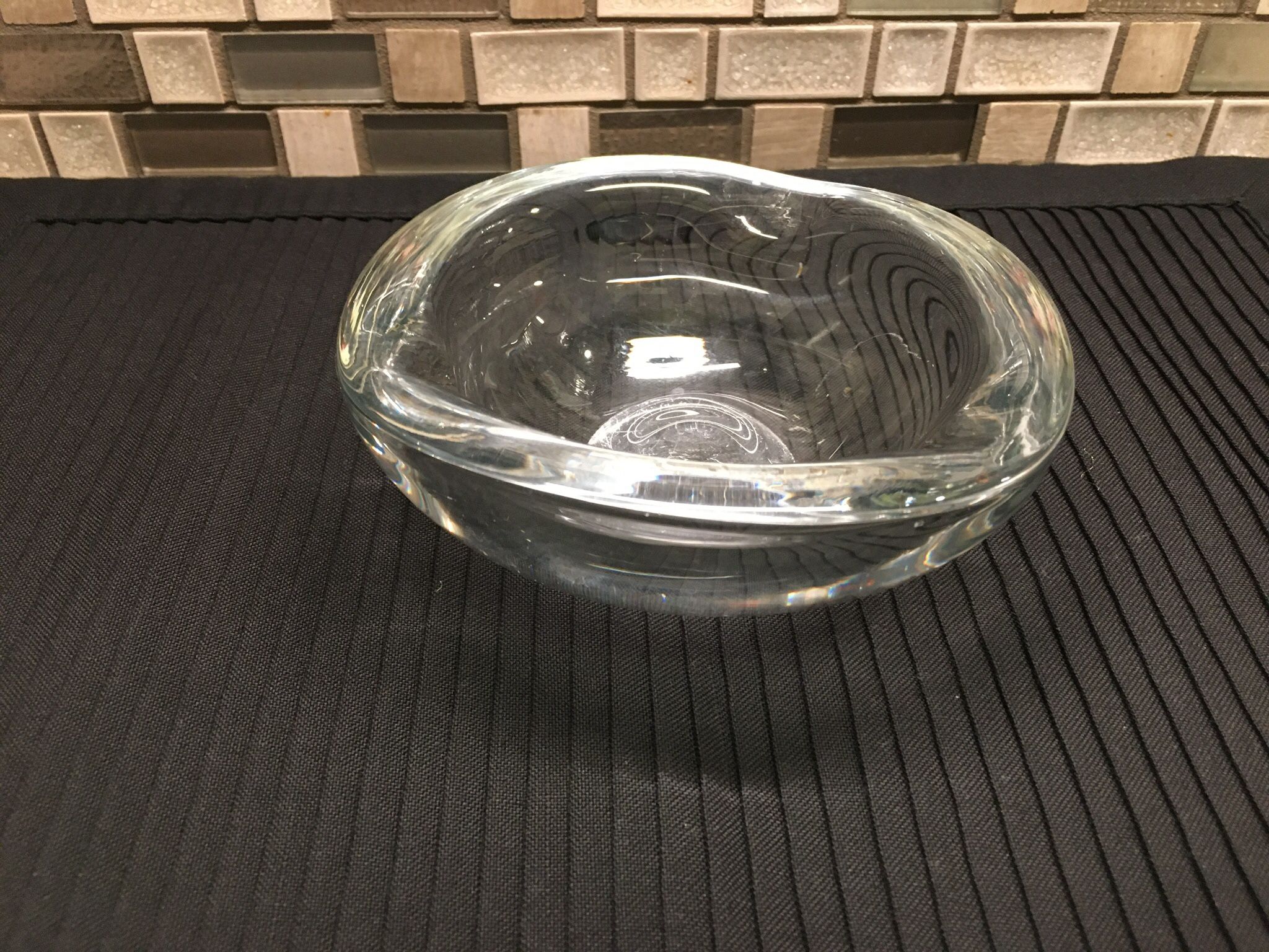 Orrefors crystal Ashtray