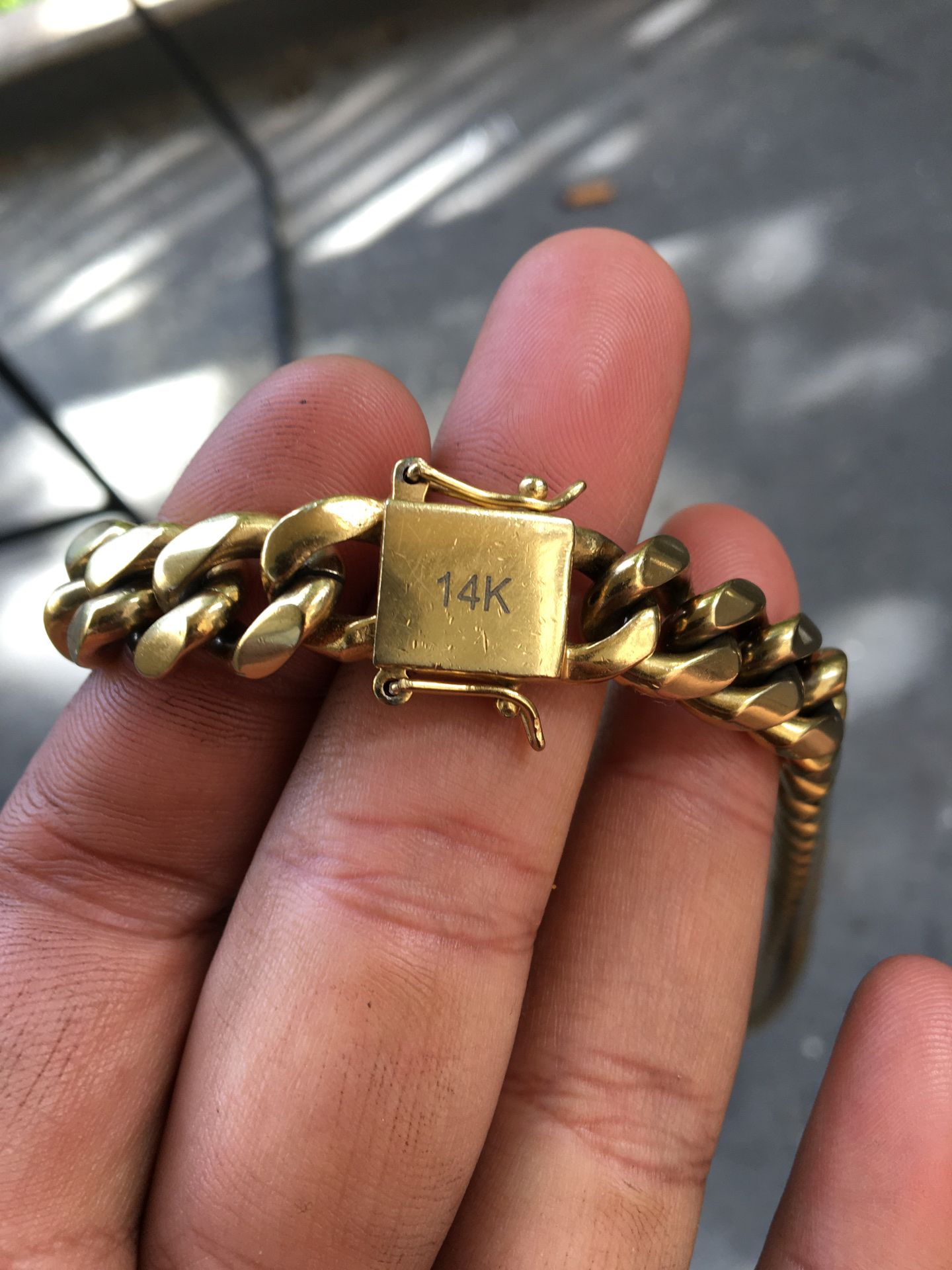 Cuban links 14k gold