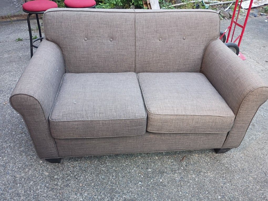 Gray Love Seat