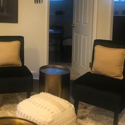 Black Velvet Chairs 