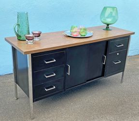 Vintage Vanguard steel credenza