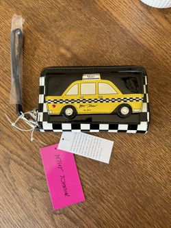 Betsey Johnson Taxi Wallet Wristlet 