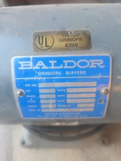 Baldor grinder buffer