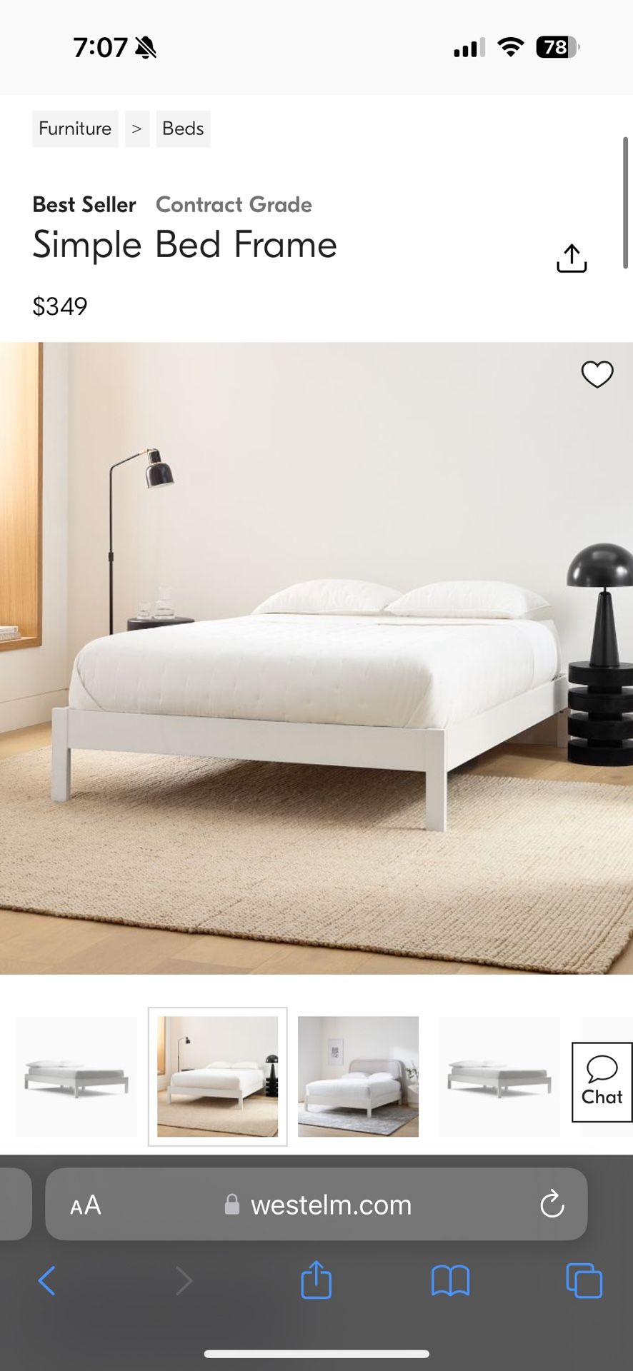 Simple Bed Frame - Thumbnail 2