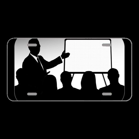 License Plate Novelty Car Front Company Personal Silhouettes