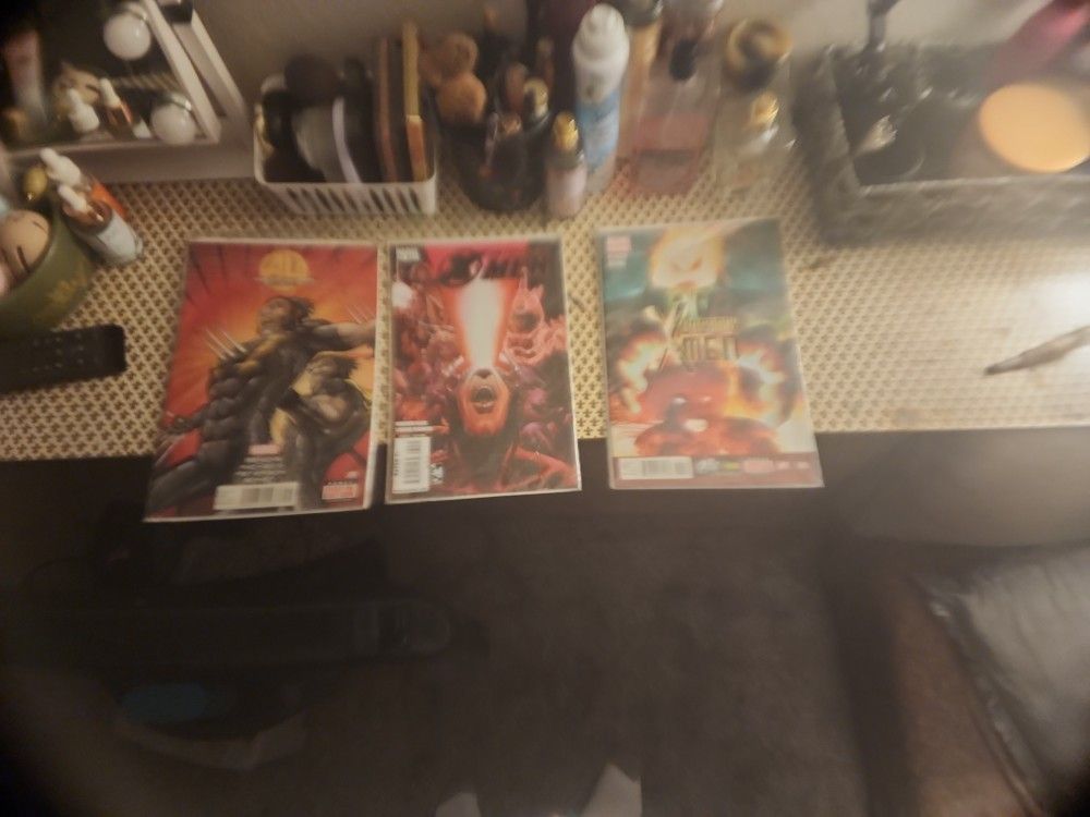 3 Pack Of Semi Vintage Marvel Comic Books