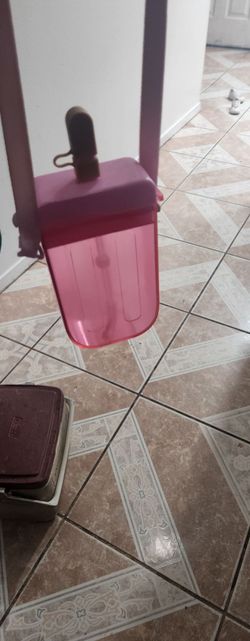 Pink water bottle popsicle