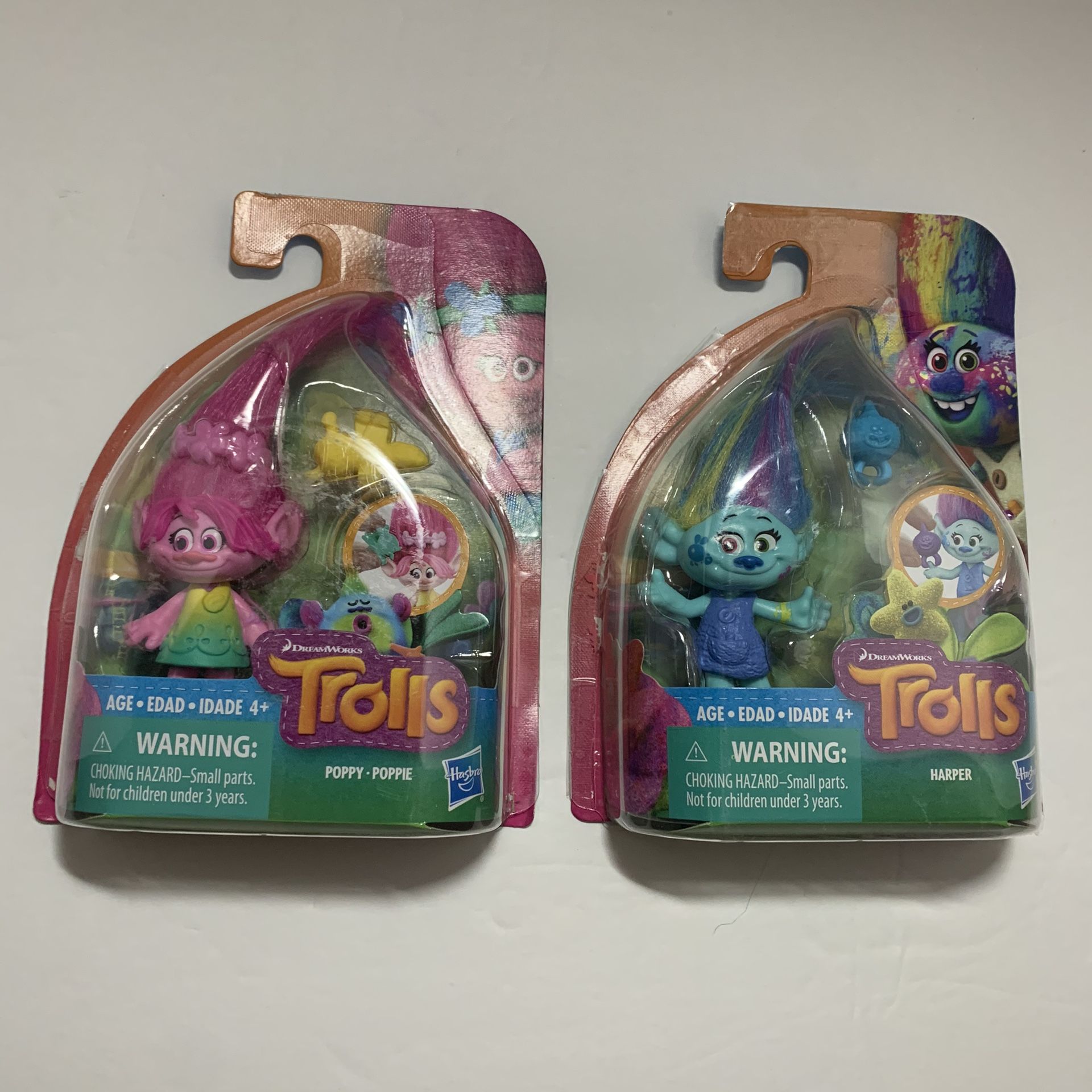 2 TROLLS DREAMWORKS• POPPY & HARPER Figu