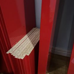 2 Red Expedit High Gloss 2x4 Shelving