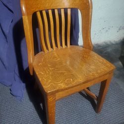 Wood Desk Chair