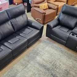 ***MEMORIAL DAY SALE** New New New!!! Reclining Sofa With Drop Down Table And Reclining Loveseat!!!