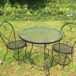Wrought Iron Patio Set 