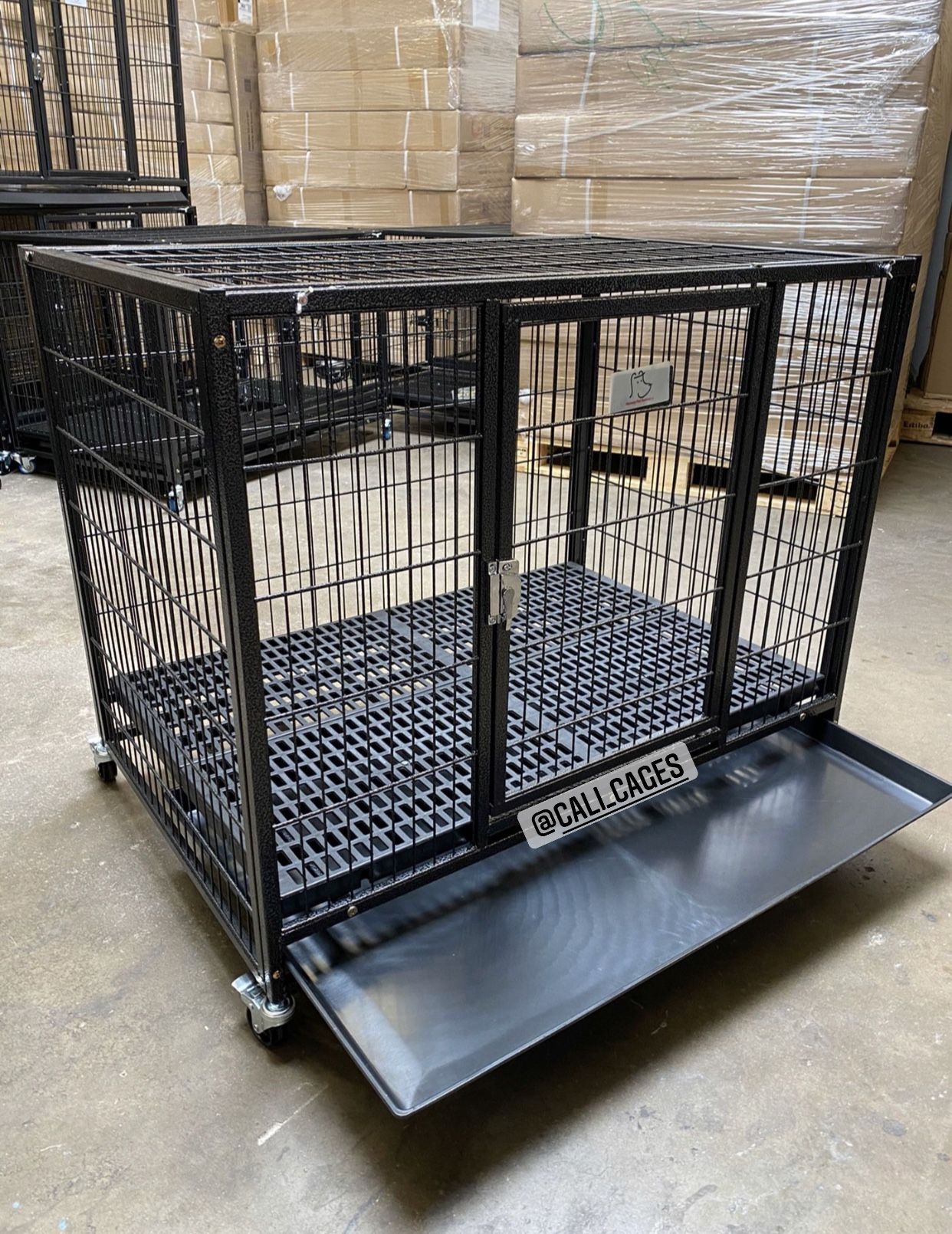 Dog Cage Kennel Size Medium With Plastic Grid & Tray New In Box 📦