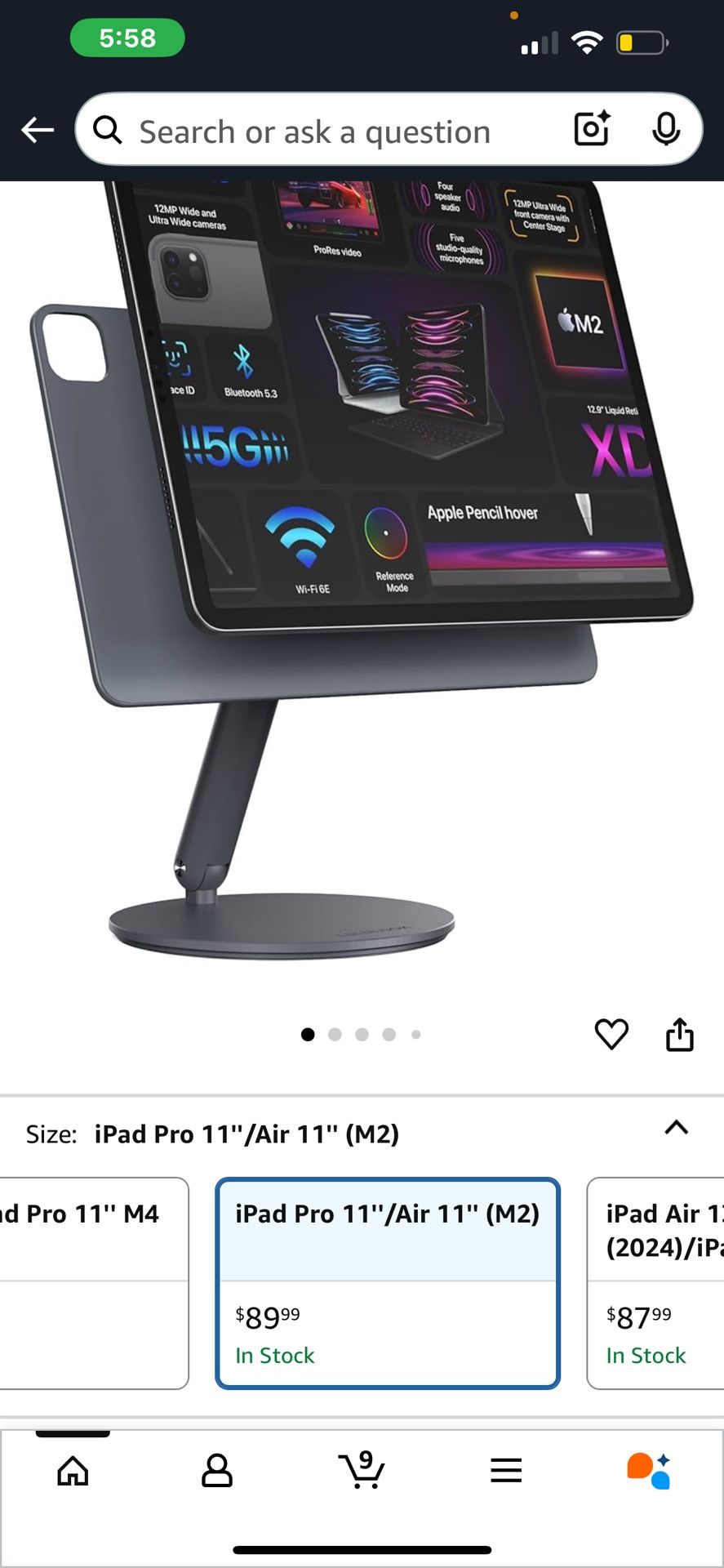 Magnetic Charging Stand For iPad