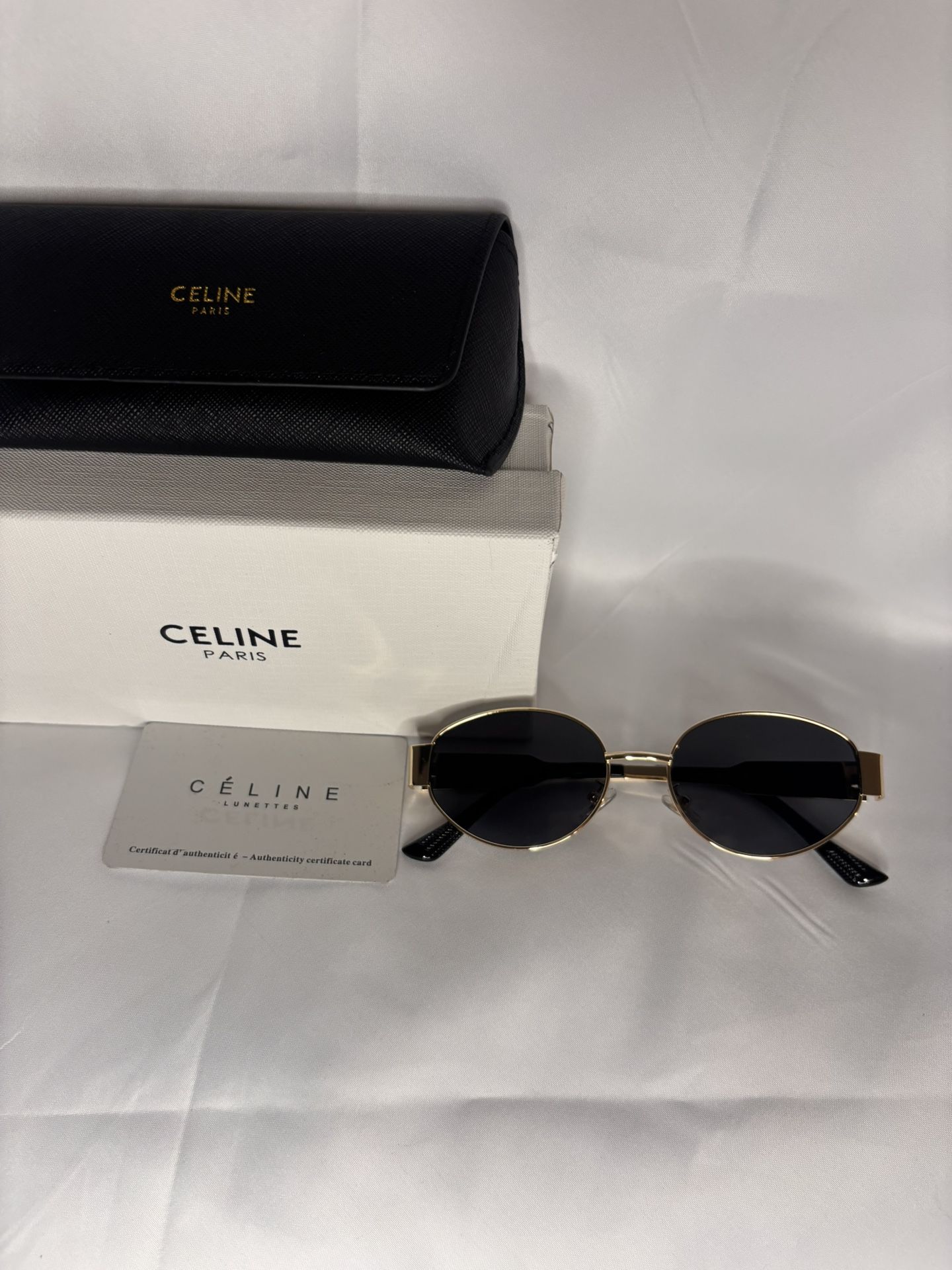 Black And Gold Celine Sunglasses