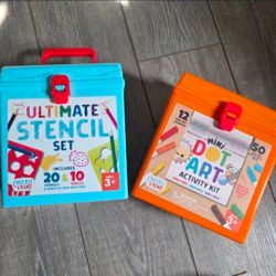 Stencil and dot art sets