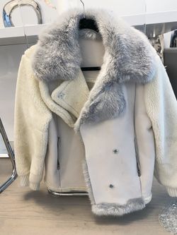 Fox fur and Sherpa jacket