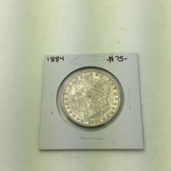 1884 Morgan Silver Dollar Silver Coin