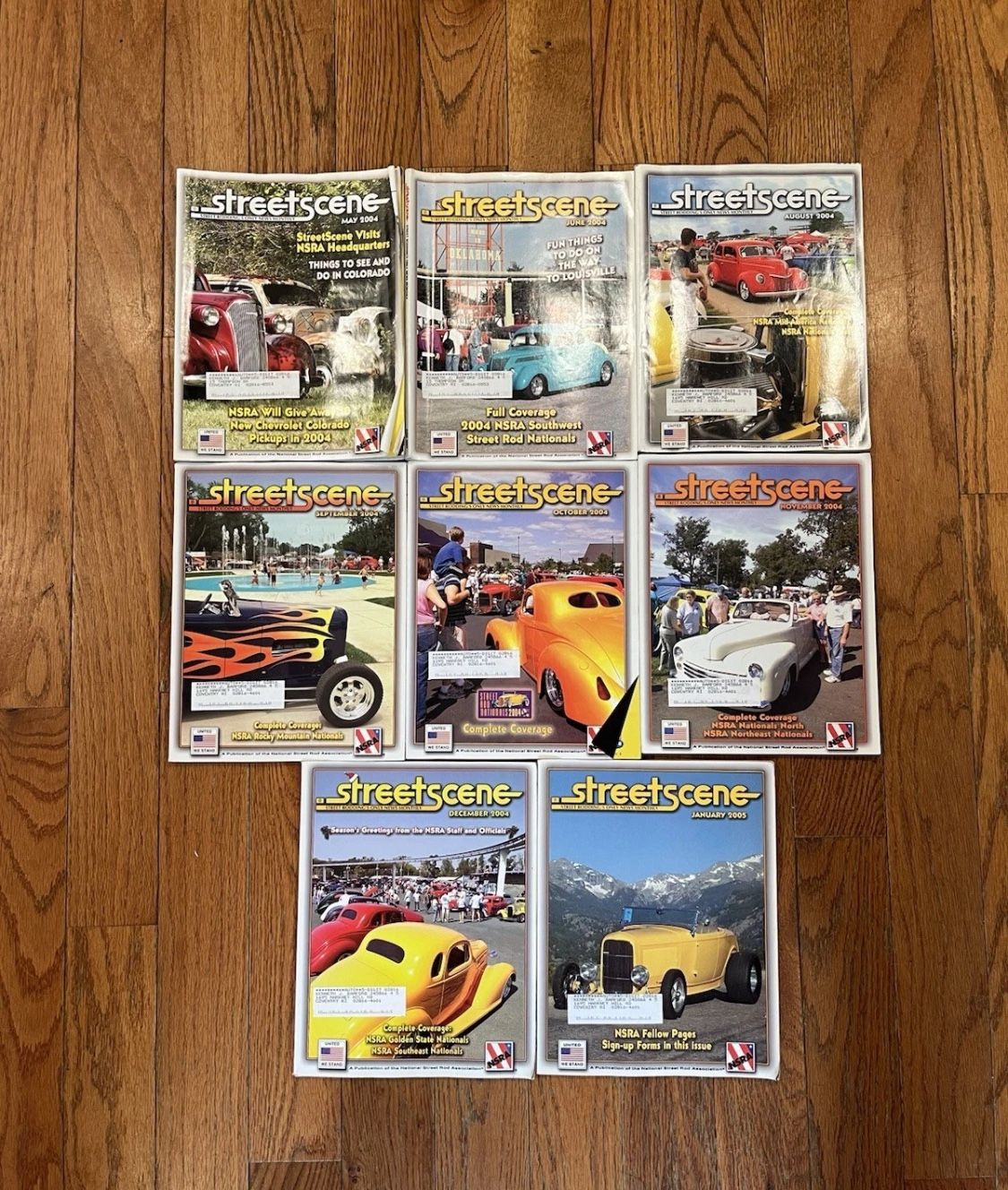 Street Scene Hot Rodding Magazine Lot 2004-2005 Issues Automotive Car 6 Vintage