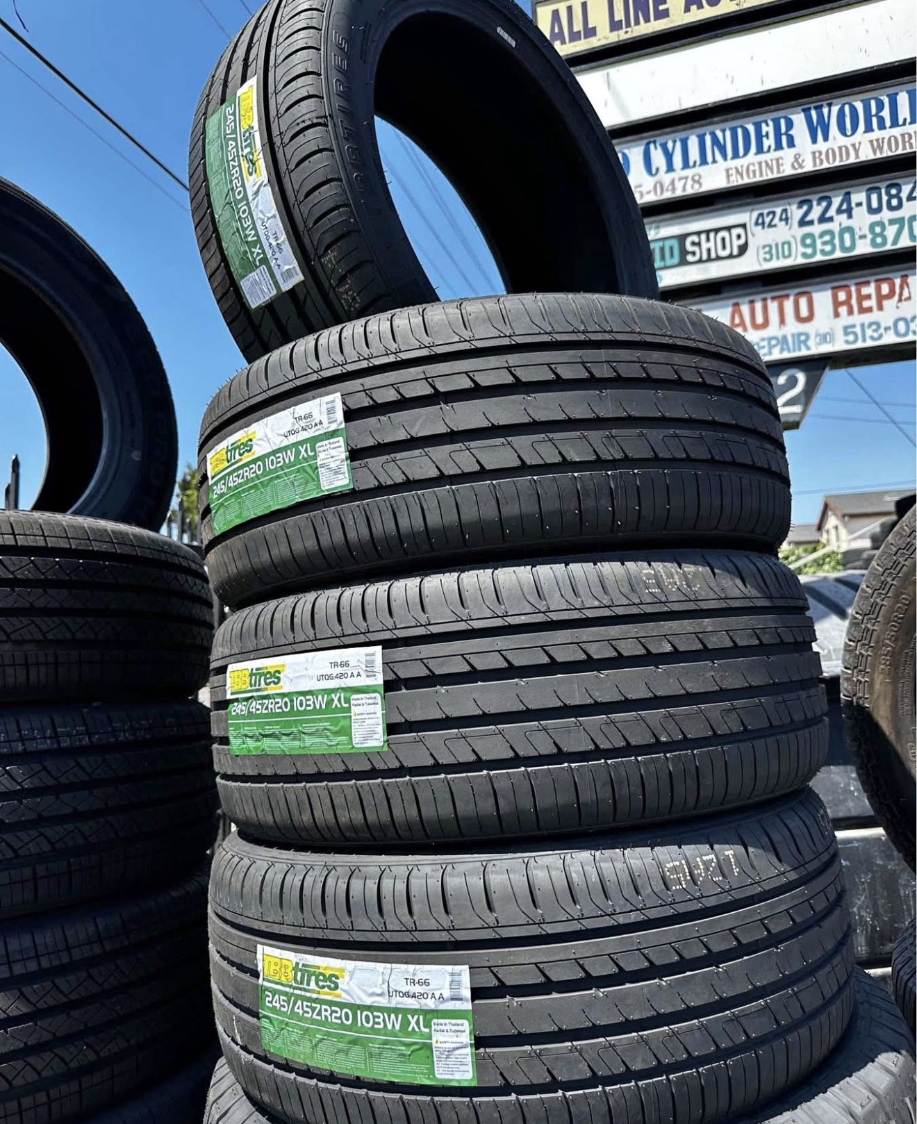 225/40/18 TBB Tires Nueva Con 50.000 Millas De Garantía