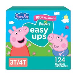 Pampers Training Pants - Easy Ups Girls & Boys - Size 3T-4T, 124 Count PRICE FIRM
