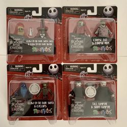 RARE 2017 Nightmare Before Christmas Minimates Series 5 Toys R Us 8 Figure Lot