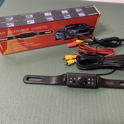 Car Rear View Camera. Mounts To License Plate Frame 