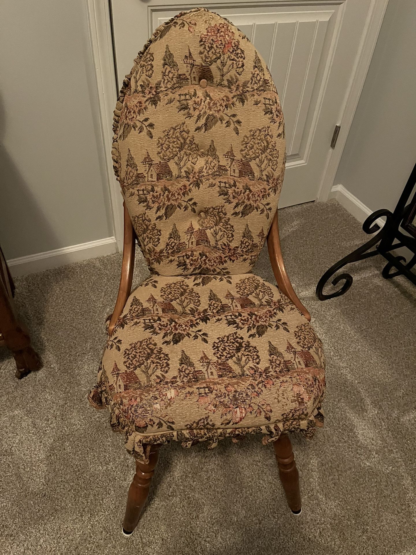 Antique Tapestry Chair (c 1940)