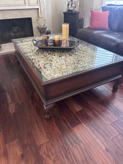 Custom wine cork coffee table