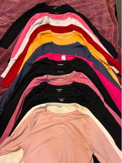 19- Long sleeve/ thermal shirts size 10/12 girls