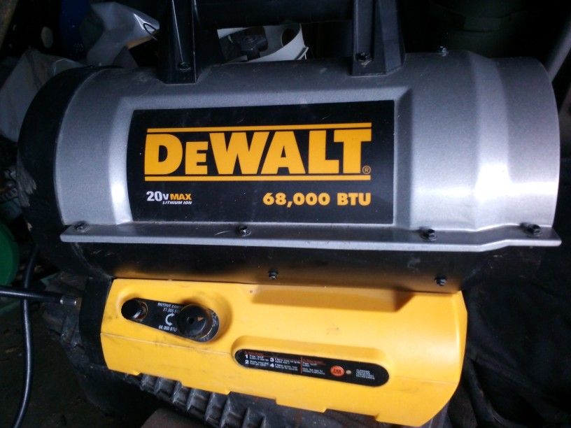 DeWalt 20volt Cordless Forces Air Heater