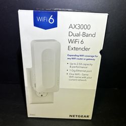 NETGEAR WiFi 6 Mesh Range Extender (EAX17) - Add up to 1,500 sq. ft. and 20+ Devices with AX3000 Dual-Band Wireless Signal Booster & Repeater (up to 3