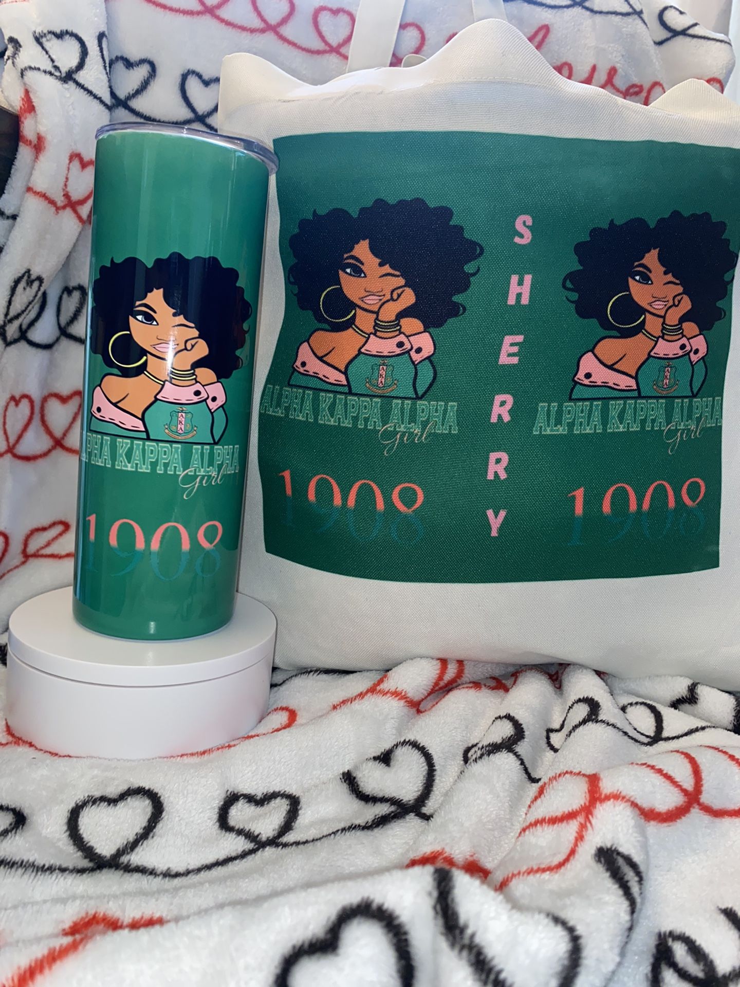 Custom Tote And Tumbler Set