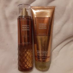Bath & Body Works 2PC SET Vanilla Mocha Martini
