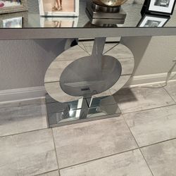 Console Table And Floor Standing Vase