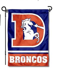 Denver Broncos garden flag
