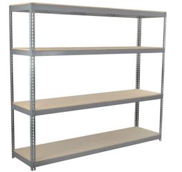 Industrial 4 shelf shelving unit