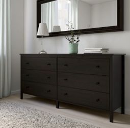 Gorgeous IKEA Koppang Black-Brown 6 Drawer Dresser