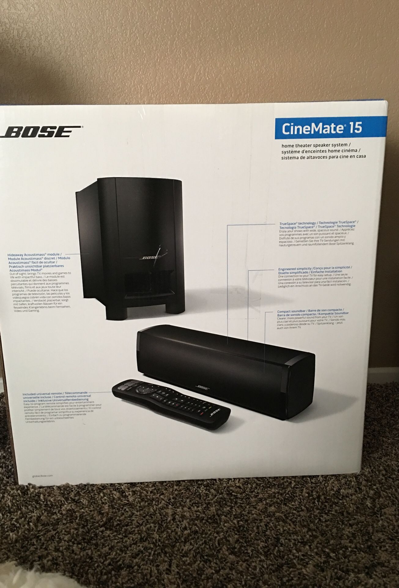 Bose CineMate 15 home theater.