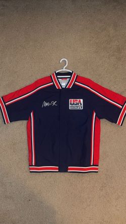 Magic Johnson Signed Team USA Basketball Warm Up Jacket