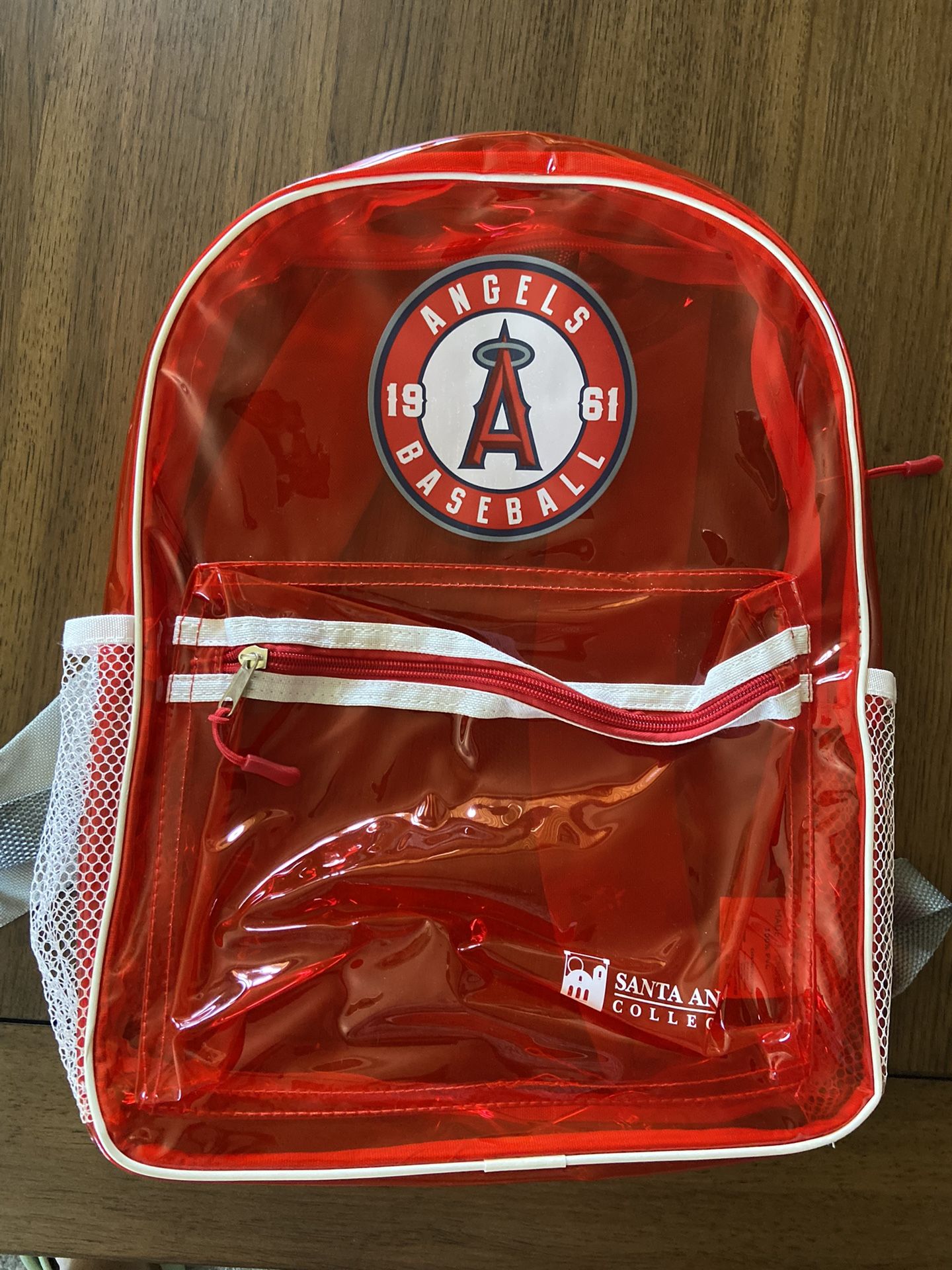 Angels Baseball Clear Backpack