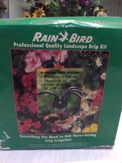 Brand New RainBird professional Quality Landscape Drip Kit Everything you Need add Water Saving Drip Irrigation