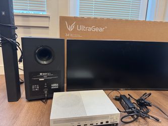 34” LG 144Hz Curved Gaming Monitor + Xbox One S + JBL Sound System Bundle
