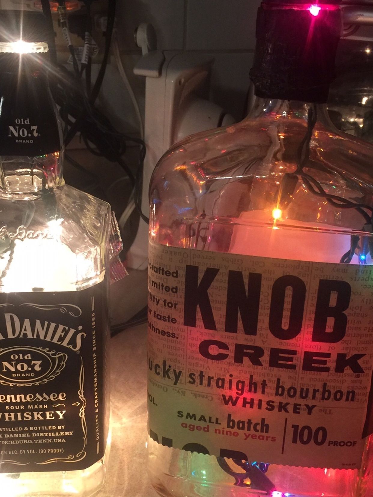 Assorted Light Up Liquor Bottles