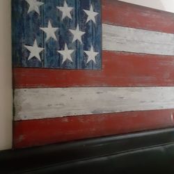 United States Of America Canvas Wall Decor $25.00 Cash Only (Serious Buyers)