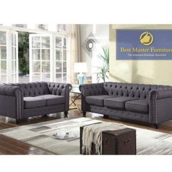 BRAND NEW SOFA AND LOVE SEAT SET IN ORIGINAL BOX.